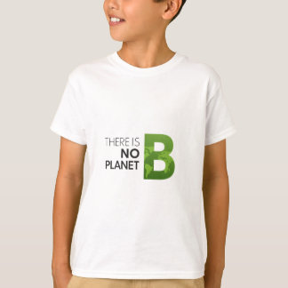 Camiseta No hay planeta B - Tipografía verde de la Tierra