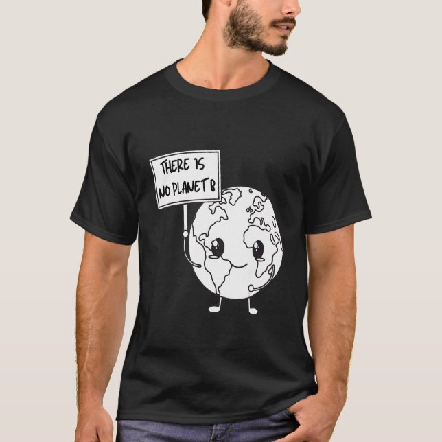 Camiseta No hay planeta para el cambio climático del Día de (Anverso)