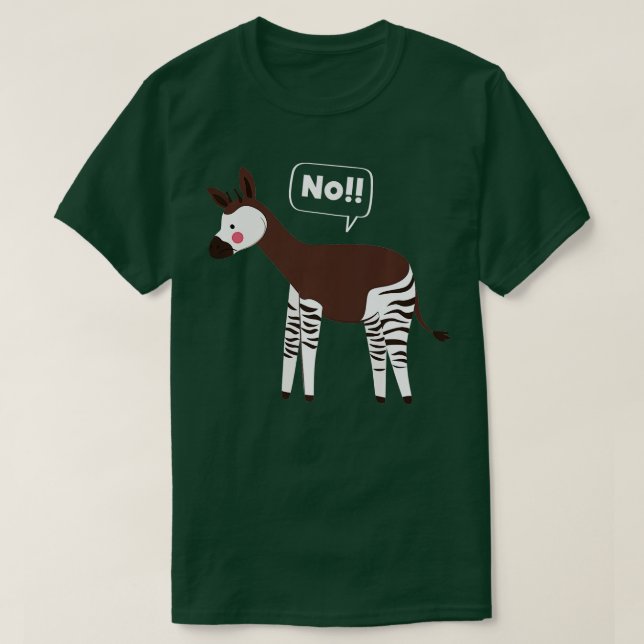 Camiseta No hay prima para animales en peligro de Okapi (Diseño del anverso)
