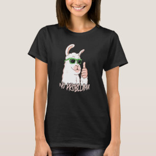 Camiseta No hay problema con las gafas de sol de Guay Llama