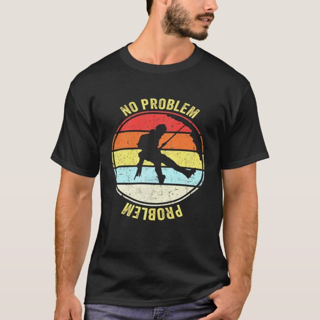 Camiseta No hay problema en el Chiste de escalada de rock (Anverso)