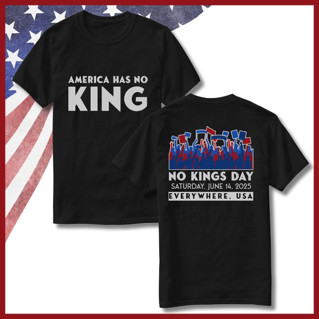 Camiseta No hay protesta en el Día del Rey 14 de junio de 2 (No Kings Day June 14, 2025 Protest Rally Shirt)