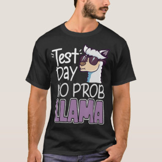 Camiseta No hay pruebas del día de prueba de Llama Prob par