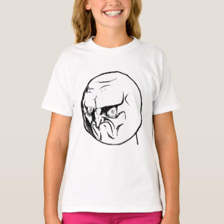 Camiseta No hay rabia enojada frente al cómic del meme Rage