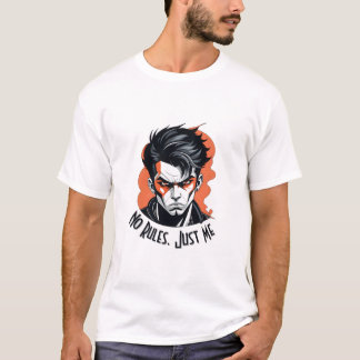Camiseta No hay reglas sólo yo negrita Bad Boy Graphic Tee