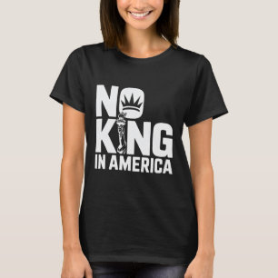 Camiseta No Hay Rey En América Texto En Negrita Libertad Pa