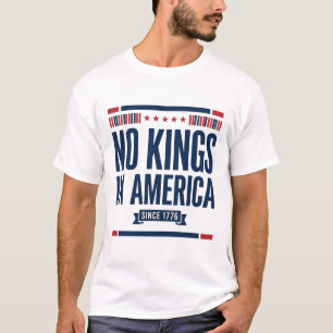Camiseta No hay reyes en América Diseño vectorial vintage p