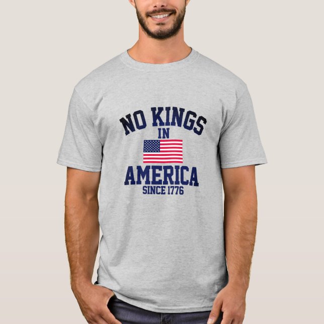 Camiseta No hay reyes en Estados Unidos (Anverso)