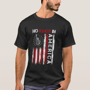 Camiseta No hay reyes en Estados Unidos Bandera de la Democ