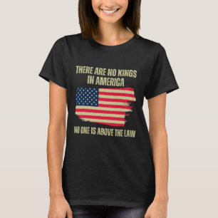 Camiseta No Hay Reyes En Estados Unidos Bandera Estadounide