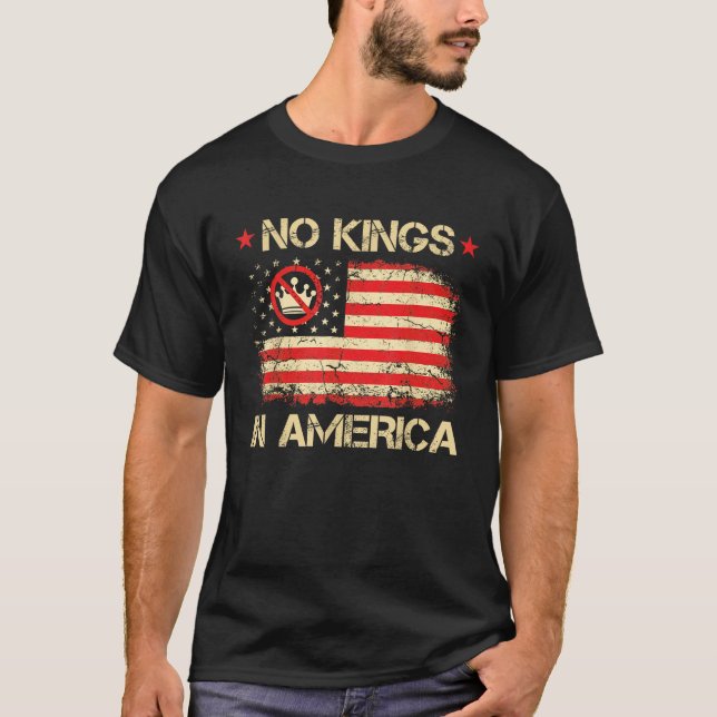 Camiseta No hay reyes en Estados Unidos Democracia de Bande (Anverso)
