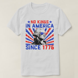 Camiseta No hay reyes en Estados Unidos desde 1776 Distress