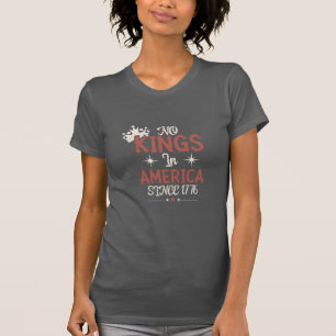 Camiseta No hay reyes en Estados Unidos desde el gris oscur
