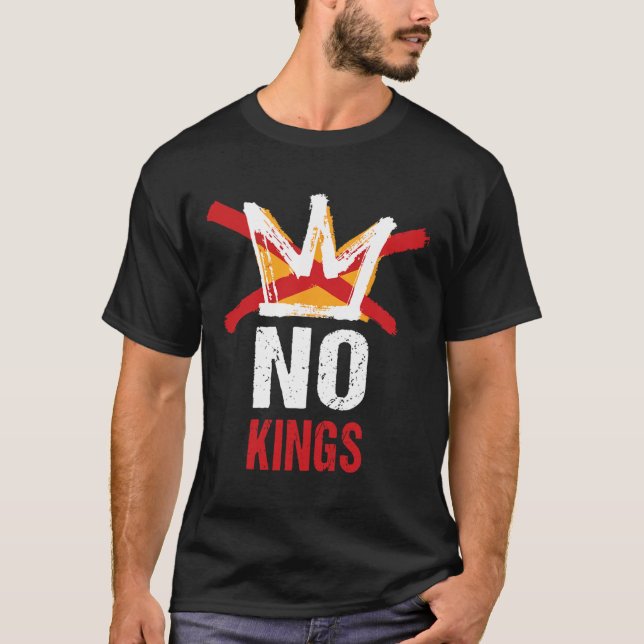 Camiseta No hay reyes en Estados Unidos desde el Oliga anti (Anverso)