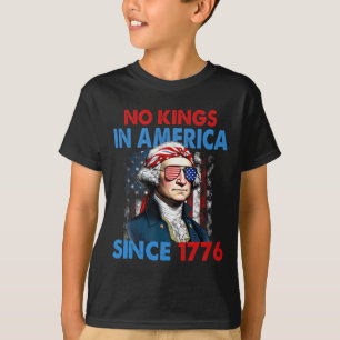 Camiseta No Hay Reyes En Estados Unidos Desde La Bandera De
