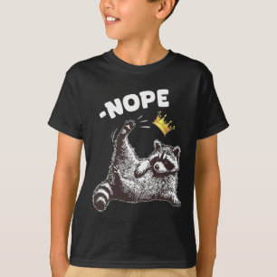 Camiseta No hay reyes en Estados Unidos Gracioso Raccoon Fu