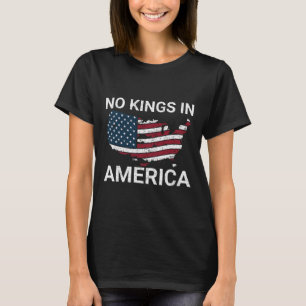 Camiseta No hay reyes en Estados Unidos que engañen a Trump