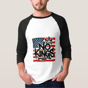Camiseta No hay reyes en Estados Unidos que salven la democ