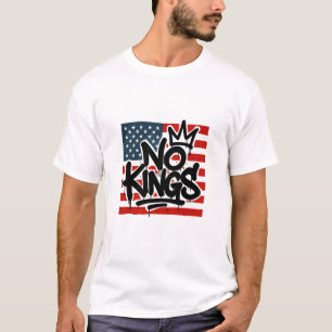 Camiseta No hay reyes en Estados Unidos que salven la democ