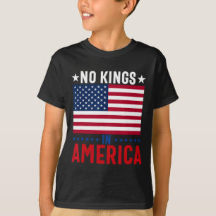 Camiseta No hay reyes en la bandera de Estados Unidos prote