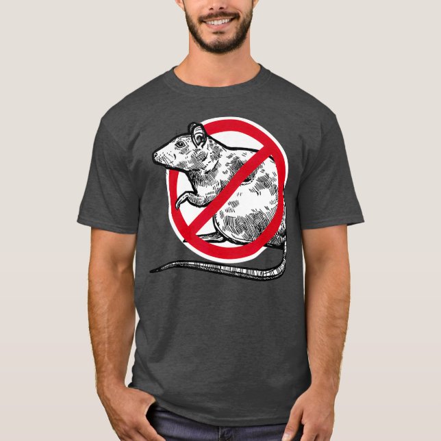 Camiseta No hay Rótulo de rata que deje de atrapar el contr (Anverso)