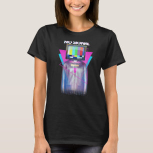 Camiseta No hay señal de televisión de Air Man Glitch Vapor