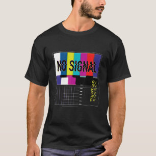 Camiseta No hay señal Vaporwave Guay Fun Retro Tv 80