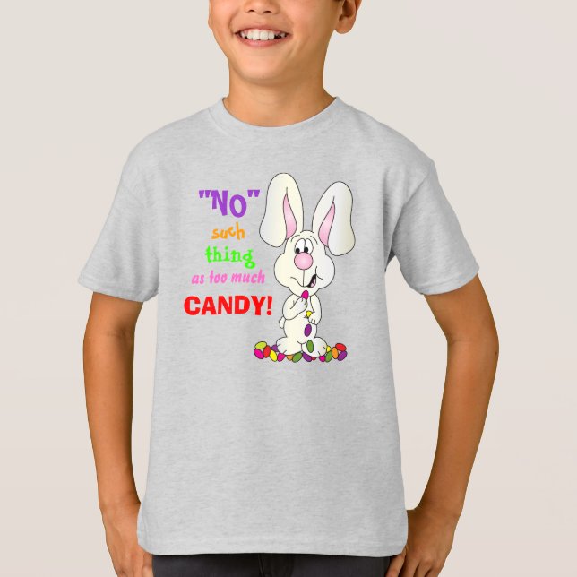 Camiseta No hay tal cosa como demasiado dulce - conejo de P (Anverso)