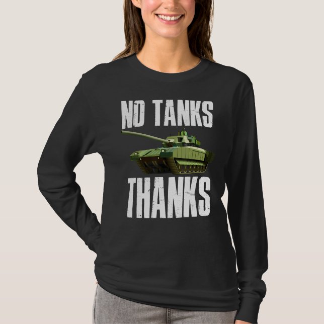 Camiseta No hay tanques gracias (Anverso)