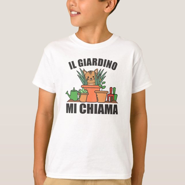 Camiseta No hay tiempo en que el jardín llame a un jardiner (Anverso)