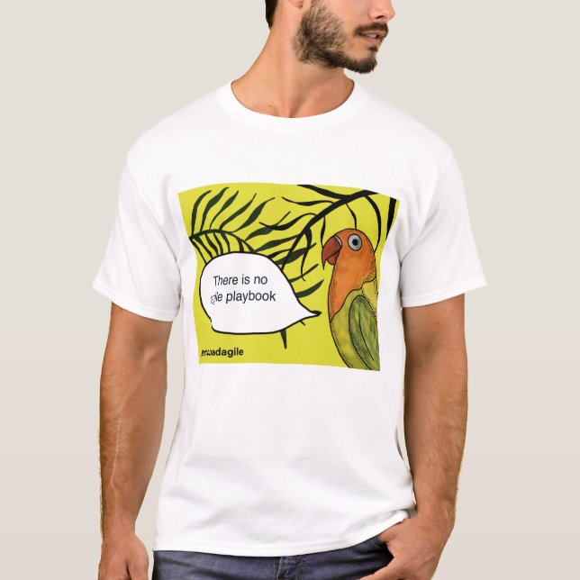 Camiseta No hay un libro de juegos ágil (Anverso)