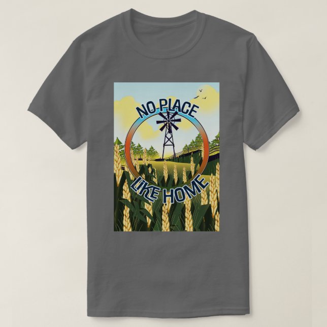 Camiseta No hay un lugar como una cita Inspiradora (Diseño del anverso)