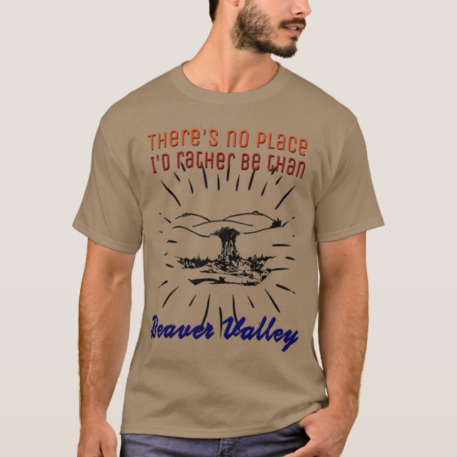 Camiseta No Hay Un Lugar Que Prefiera Ser Más Que El Valle  (Anverso)