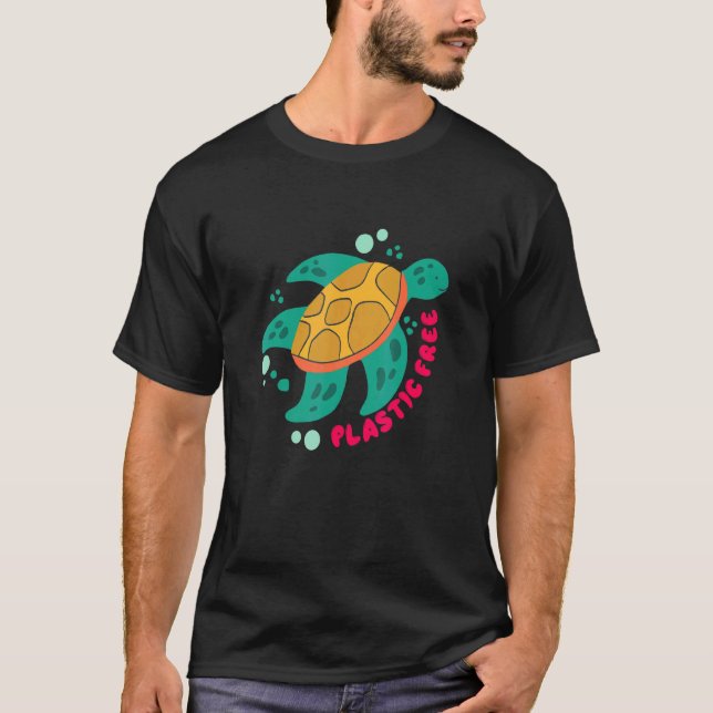 Camiseta No Hay Una Tortuga Planeta B Excepto El Océano 5 (Anverso)