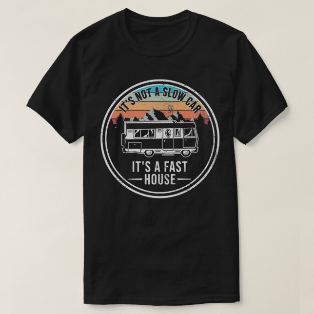 Camiseta No hay vagones de autocar de baja velocidad (Diseño del anverso)