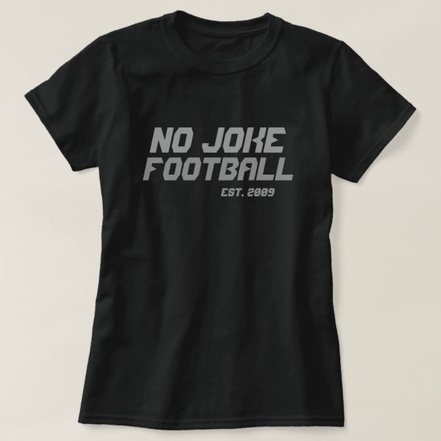 Camiseta No hay vuelta atrás en el fútbol de Chiste (Diseño del anverso)