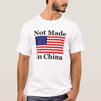 Camiseta No hecho en China - americano