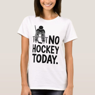 Camiseta No Hockey Hoy Triste Estado de ánimo del portero B