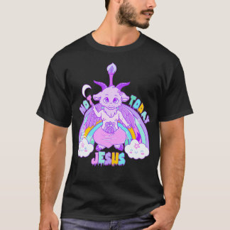 Camiseta No Hoy Baphomet Jesus Kawaii Cute Pastel