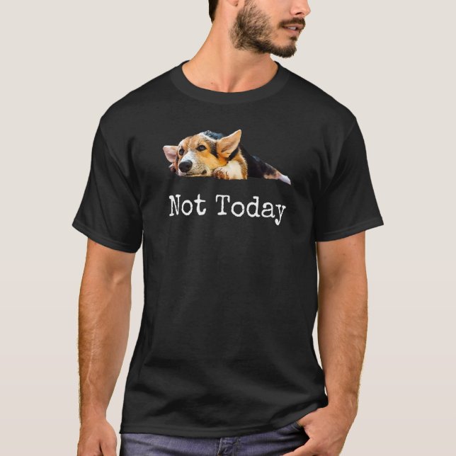 Camiseta No Hoy El Cachorro De Corgi (Anverso)