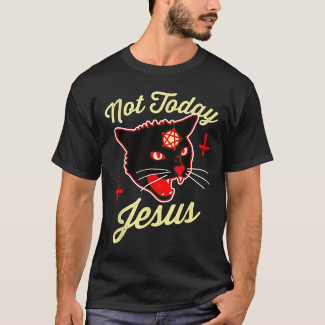 Camiseta No Hoy Jesús Ama A Satanás La Cruz De La Muerte De (Anverso)