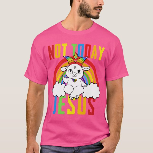 Camiseta No hoy Jesús Arcoiris (Anverso)