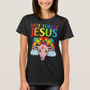 Camiseta No Hoy Jesús Arcoiris Satánico Vintage No Hoy