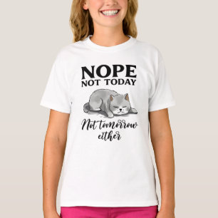 Camiseta No Hoy, No Mañana - Gato Sleepe