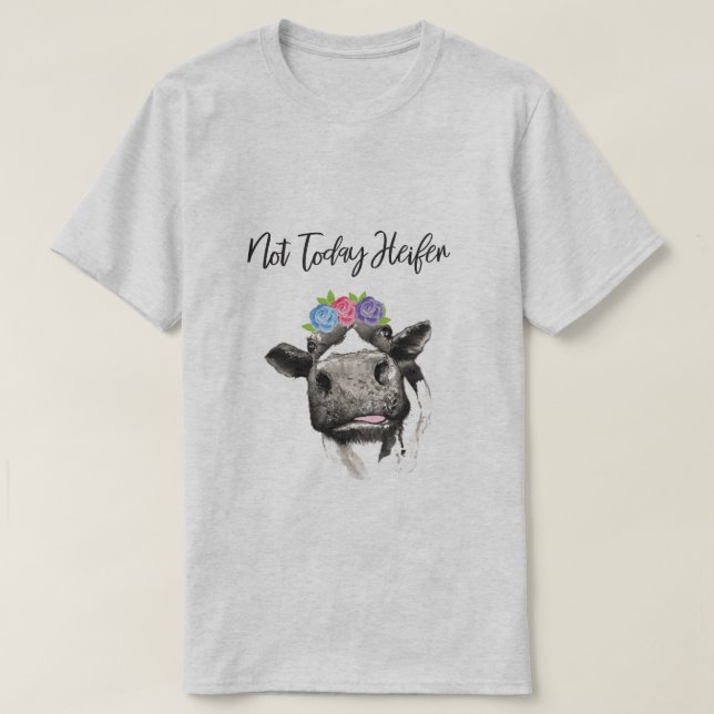 Camiseta No hoy novilla (Diseño del anverso)