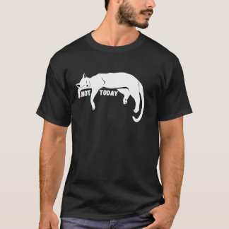 Camiseta No Hoy Perezoso Dormilón No Gato Gatito Amantes Di