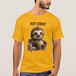 Camiseta No Hoy Perezoso Relajado