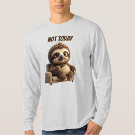 Camiseta No Hoy Perezoso Relajado