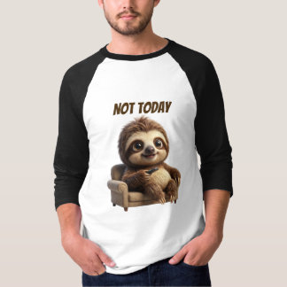 Camiseta No Hoy Perezoso Relajado