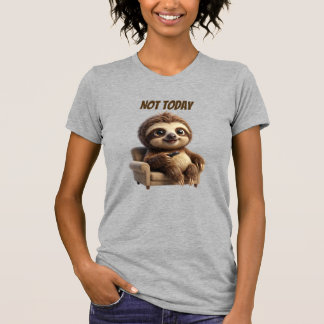 Camiseta No Hoy Perezoso Relajado